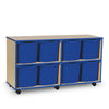 Value Coloured Edge 8 Jumbo Tray Storage Unit - W135 x D45 x H73cm Value Coloured Edge 8 Jumbo Tray Storage Unit - W135 x D45 x H73cm | 8 Jumbo Tray Store | www.ee-supplies.co.uk