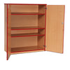 Value Coloured Edge Wooden Cupboard + 1 Fixed & 2 Adj Shelves - W102 x D47 x H126cm Value Coloured Edge Wooden Cupboard + 1 Fixed & 2 Adj Shelves - W102 x D47 x H126cm | School Cupboard Storage | www.ee-supplies.co.uk