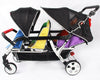 Familidoo Value Multi Seat Stroller With Raincover - 6 Seater Pushchair - Educational Equipment Supplies