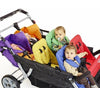 Familidoo 6 Seater Pushchair & Rain Cover - Lightweight Folding Multi Seat Stroller - Educational Equipment Supplies
