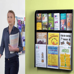 Crystal Clear Wall Mounted Leaflet Dispenser - Educational Equipment Supplies