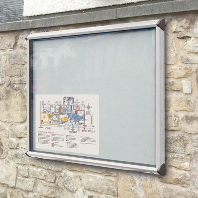 Shield® Exterior Showcase Notice Board Wall Mounted Outdoor Showcasel |  Outdoor Signs | www.ee-supplies.co.uk