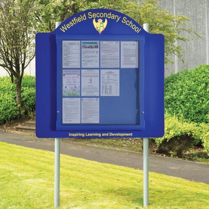 Free Standing Sign Panel Weathershield Contour Free Standing Outdoor Sign - Surface Posts ...