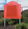Weathershield Contour Free Standing Outdoor Sign - Sunken Posts - Educational Equipment Supplies