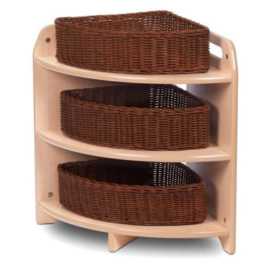 Playscapes Tall 90° Corner Unit 3 x Baskets - Educational Equipment Supplies