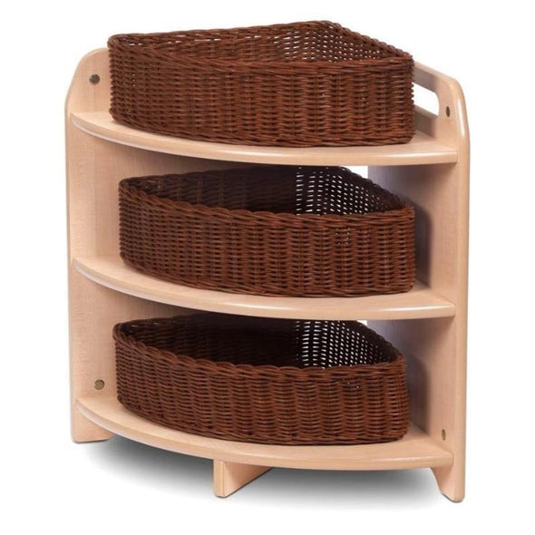 Playscapes Tall 90° Corner Unit 3 x Baskets - Educational Equipment Supplies