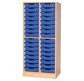 Static Double Column Tray Unit - 32 Trays - Educational Equipment Supplies