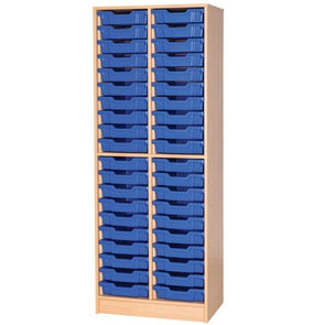 Static Double Column Tray Unit - 40 Trays - Educational Equipment Supplies