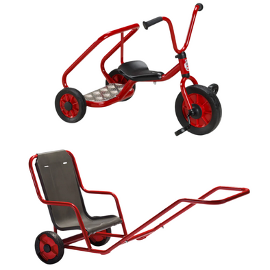 Winther Mini Viking Trike Transport Bundle 1 -  Rickshaw + Ben Hur - Educational Equipment Supplies