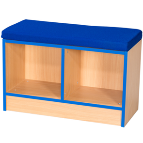 Brook Double Book Storage Bench + Cushion - Educational Equipment Supplies