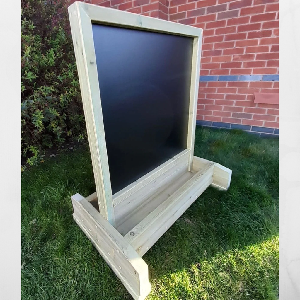 Wooden Outdoor Chalkboard Easel | Educational Equipment Supplies