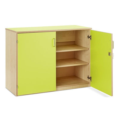 Bubblegum Stock Cupboard + 2 Adjustable Shelves - Educational Equipment Supplies