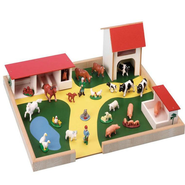 Childrens Wooden Play Farm