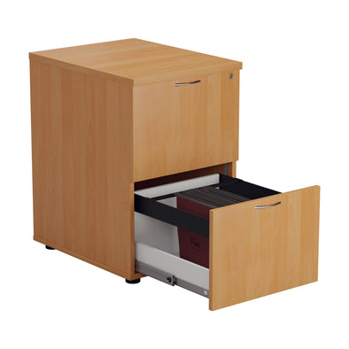 Wooden Filing Cabinet - 2 Drawer - Beech - Educational Equipment Supplies