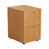 Wooden Filing Cabinet - 2 Drawer - Beech - Educational Equipment Supplies