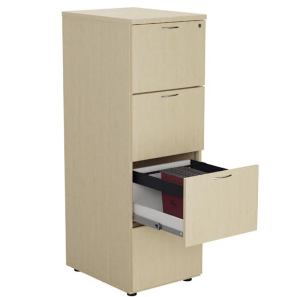 Wooden Filing Cabinet - 4 Drawer - Maple - Educational Equipment Supplies
