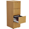 Wooden Filing Cabinet - 4 Drawer - Oak - Educational Equipment Supplies