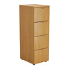 Wooden Filing Cabinet - 4 Drawer - Oak - Educational Equipment Supplies