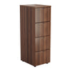 Wooden Filing Cabinet - 4 Drawer - Dark Walnut - Educational Equipment Supplies