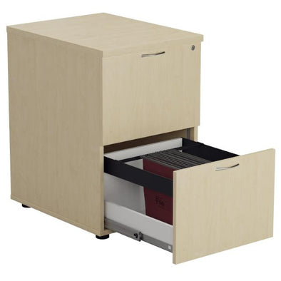 Wooden Filing Cabinet - 2 Drawer - Maple - Educational Equipment Supplies