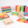 Rainbow Wooden Jumbo Block Set - Pk54 - Educational Equipment Supplies