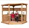Wooden Roofed Stage Play Corner Shelter Wooden Roofed Stage Play Corner Shelter  | www.ee-supplies.co.uk