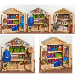 Wooden Outdoor Mini Shed Stores x 3 Wooden Shed Market Store | ee-supplies.co.uk