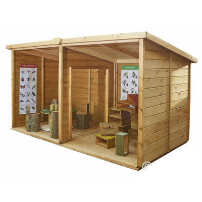 Wooden Sided By Side Play Shelter Wooden Sided By Side Play Shelter | www.ee-supplies.co.uk