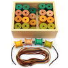 Wooden Threading Cotton Reels - Educational Equipment Supplies