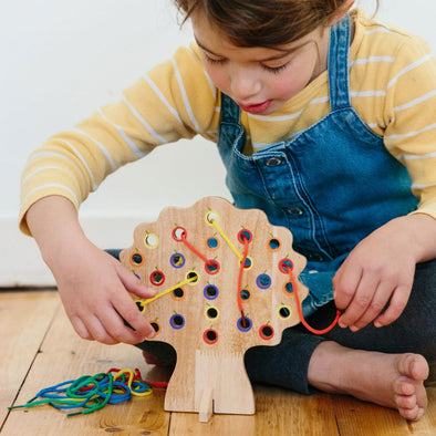 Wooden Threading Tree Wooden Threading Tree | Wooden Toys | www.ee-supplies.co.uk