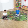 Woodland Double Sided Classroom Carpet 2000 x 2000mm - Educational Equipment Supplies