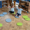 Circular Indoor-Outdoor Mats-Pack of 10 Woodland Story Cushions | Sit Upons | www.ee-supplies.co.uk