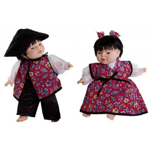World Dolls - East Asian Pair - Educational Equipment Supplies