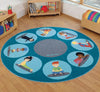 Yoga Position Carpet - 2m diameter - Educational Equipment Supplies