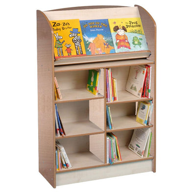 York Single Sided 1200 Bookcase + Lecturn - Beech - Educational Equipment Supplies