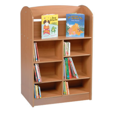 York Double Sided 1200 Bookcase-Beech - Educational Equipment Supplies
