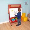 Youngstart Double Boarded Mobile ‘A-Frame’ Easel Landscape Style - Red - Educational Equipment Supplies