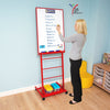 Youngstart Slimline Easel - Red - Educational Equipment Supplies