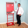 Youngstart Slimline Easel - Red - Educational Equipment Supplies