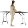ZOWN - Worktop Rectangular Poly Folding Table - L1830 x W760mm - Educational Equipment Supplies